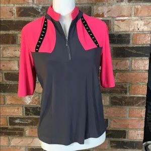 Jamie Sadock 3/4 sleeve Golf Shirt Ladies Lg